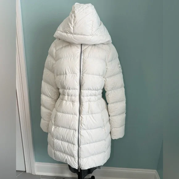 NWT Canada Goose Aurora Parka Size L in Northstar White - Picture 4 of 15